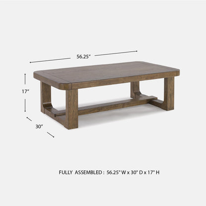 Signature Design by Ashley Cabalynn Traditional Farmhouse Coffee Table, Brown