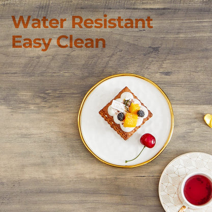 GreenForest 39" Coffee Table for Living Room, Farmhouse Style Center Table with Round Corners & Storage Shelf, Space-Saving Design, Easy Assembly, Gray Wash