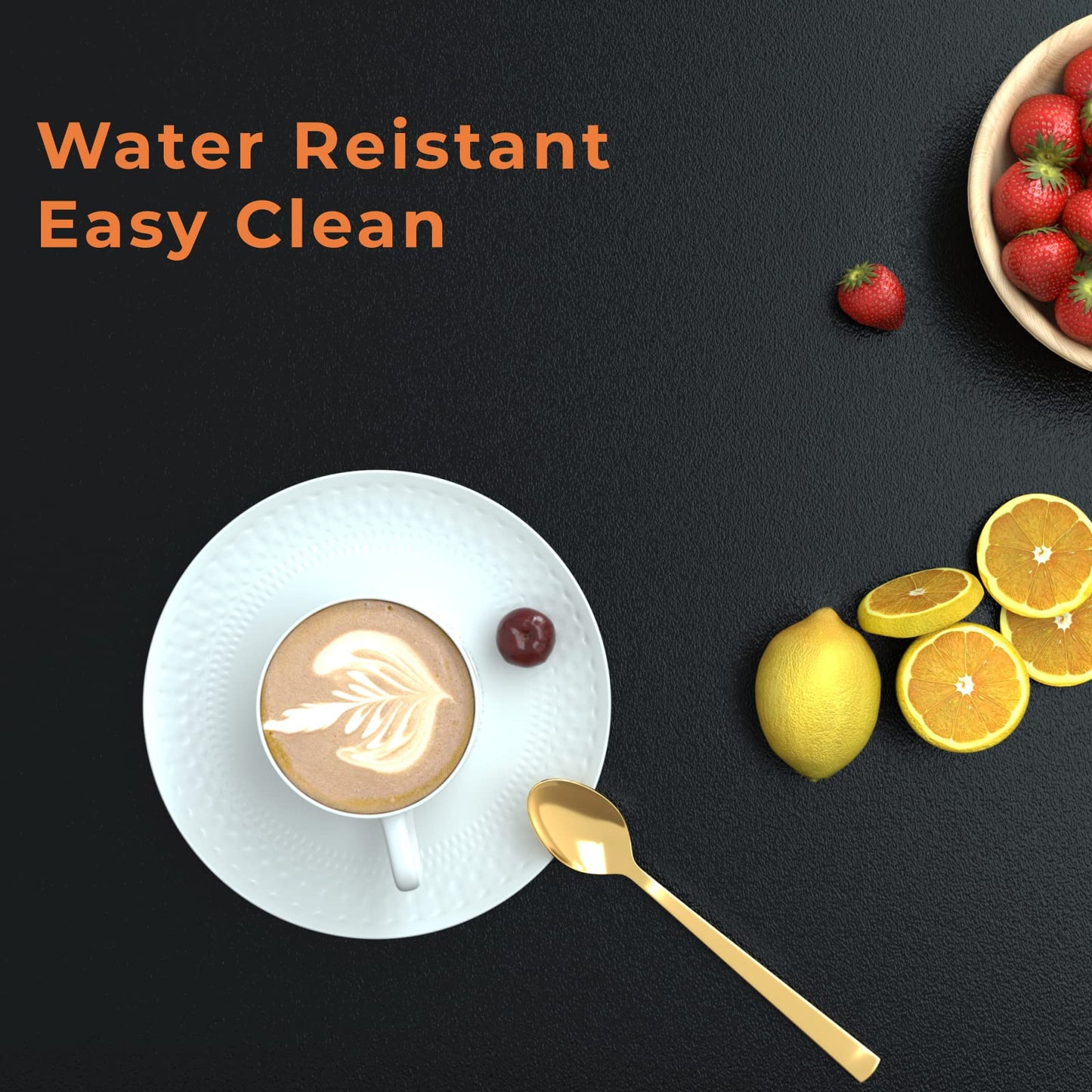 GreenForest 39" Coffee Table with Round Corners, Farmhouse Center Table with 2-Tier Storage Shelf & X-Frame Design for Living Room, Black