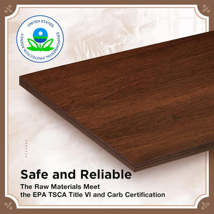 Rolanstar Lift Top Coffee Table with Drawers & Hidden Compartment – Retro Wooden Central Table with Adjustable Lift Tabletop for Living Room, Espresso