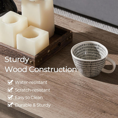 Yaheetech 38.6" Lift Top Coffee Table with Hidden Compartment & Storage Shelf – Rising Tabletop Convertible Dining Table for Living Room or Reception, Grey